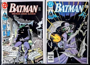BATMAN #450 #451 VF/NM RETURN OF THE JOKER 2 PART STORY Jim Aparo Art DC 1990 - Picture 1 of 12