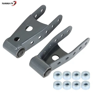 For Chevy Silverado 2007 2008-18 1/2 Ton 2× 2"-3" Rear Lowering Drop Shackle Kit - Picture 1 of 11