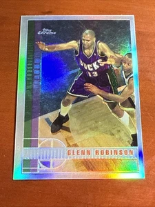 1997-98 Topps Chrome Refractor Glenn Robinson #140 Milwaukee Bucks - Picture 1 of 2