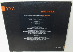 YAZ - "Situation" Remix Maxi-Single ( CD ) Digipak Yazoo Clarke Moyet Synth-Pop - Bild 1 von 6