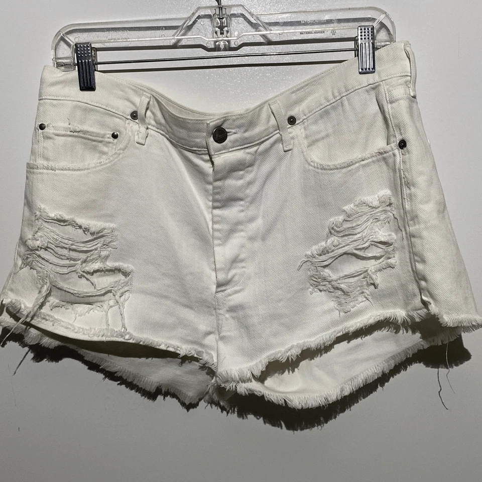 Pantalón corto Citizens Of Humanity para mujer blanco corte Chloe desgastado talla 31 Foto 1 de 4