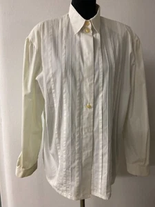 Timeless Vintage 80s Long Sleeved White Shirt by Seidensticker | Size EU 44 - Picture 1 of 11