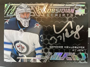 2020-21 Upper Deck SPX BLACK OBSIDIAN SCRIPTS AUTO SP CONNOR HELLEBUYCK - Picture 1 of 2
