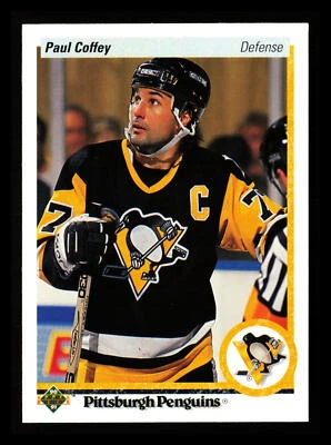 Paul Coffey 1990-91 Upper Deck Hockey NHL #124c Pittsburgh Penguins - Image 1 of 2