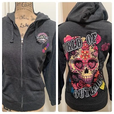 Live and Tell - L.A.T молнии с капюшоном толстовка графический размер маленький - Изображение 1 из 4