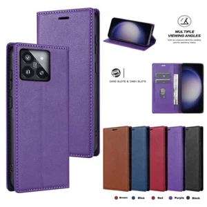 Fr Xiaomi 13C 11T Redmi 12 K60U 10C Phone Case Fashion Leather Wallet Flip Cover - Picture 1 of 32