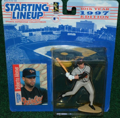 Baltimore Orioles Roberto Alomar 1997 MLB Kenner Starting Lineup Baseball Figure Cover