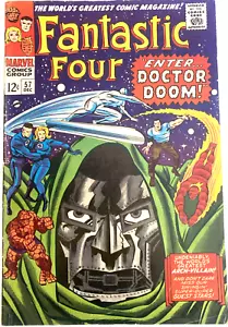 FANTASTIC FOUR. NUMBER 57. 1ST SERIES. CLASSIC JACK KIRBY DOCTOR DOOM COVER. FN. - Picture 1 of 9