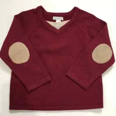 First Impressions Bebé Niño Borgoña Jersey Punto Suéter Foto 1 de 4