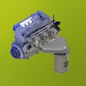 Jaguar XKE E-Type Motor / 3Dprint F1 8 12 18 24 Tamiya Revell Monogram AMT IXO - Bild 1 von 16