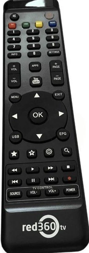 Original Fernbedienung für Red Line IP TV für 7 Line / Red 360 / Mega Plus 8K EXPAT S700 - Bild 1 von 1