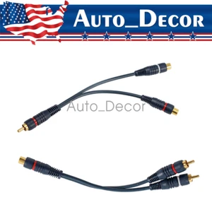 Audio Y-Converter Splitter Adapter RCA 1 Female to 2 Male RCA 1 Male to 2 Female - Picture 1 of 25
