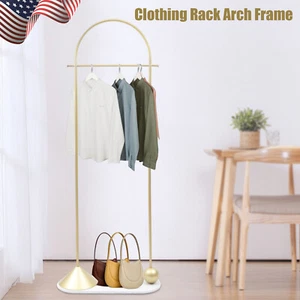 Clothing Rack Gold Clothes Rack Portable Heavy Duty Small Clothing Rack Modern - Picture 1 of 10