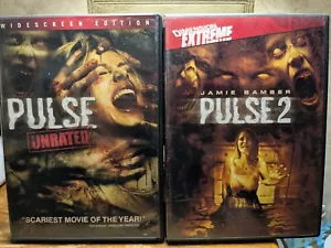 PULSE (Unrated) & Pulse 2 (2 DVD LOT) VG+ - Dimension Extreme - Kristen Bell 🔥 - Picture 1 of 4