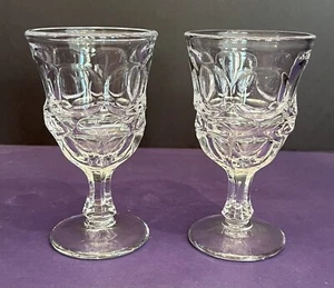 (2) Fostoria Argus Clear 4 7/8” Wine Glasses Henry Ford Museum Stem 2770 Heavy - Picture 1 of 4