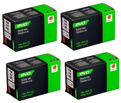 4 PACK EVO Mountain Bike Tubes | 27.5" x 2.0-2.4" | Schrader Valve - Image 1 of 3