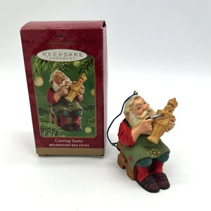 Carving Santa Hallmark Keepsake Ornament 2001 - Picture 1 of 4