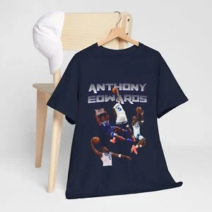 Anthony Edwards Timberwolves Unisex Heavy Cotton T-shirt - Picture 1 of 46