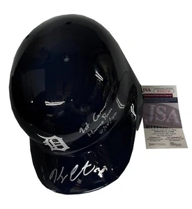 Kerry Carpenter Signed & Dual Inscribed Detroit Tigers FS Batting Helmet JSA COA - Picture 1 of 8