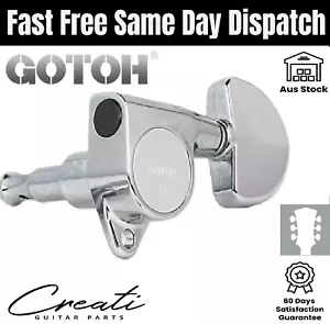 Gotoh® SG301 20 3 x 3 Per Side Chrome Guitar Tuners Kidney Buttons - Picture 1 of 4