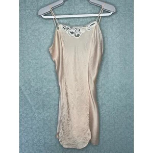 Vintage Victoria’s Secret Silk Nightgown Slip Dress Peach Blush Size Small - Picture 1 of 8