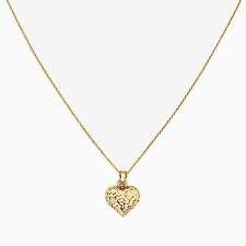Pori Jewelry 14K Heart With Cable Chain Necklace Yellow Gold Pendant