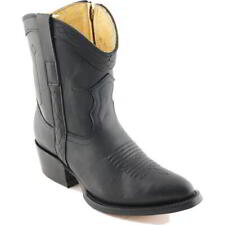 Grinders Dakota Womens Western Cowboy Boots Black Ankle Boots Size 3-8