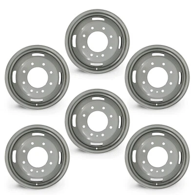 17" Set of 6 Dually Steel Wheels for 05-25 FORD F350 Super Duty OEM QLTY 3615 - Image 1 of 4
