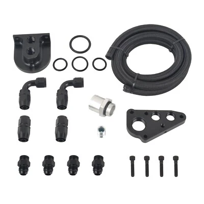 Billet Oil Filter Relocation Kit For 1996+ Ford 4.6 5.4 Mustang GT F150 F250 V8 - Image 1 of 4