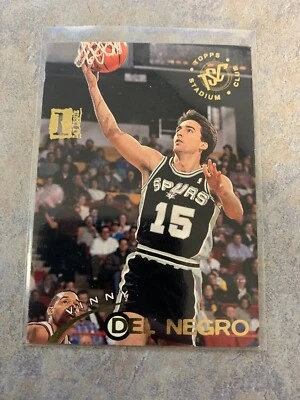 VINNY DEL NEGRO 1993 94 Topps STADIUM CLUB TSC 331 1ST DAY ISSUE FIRST SN SPURS  - Image 1 of 3