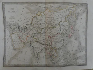 Monin Carte issue atlas classique geographie 1832 ; carte asie - Foto 1 di 1