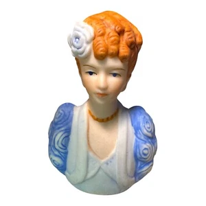 Vintage Avon American Fashion Lady Silhouette Porcelain Thimble 1983 Circa 1938 - Picture 1 of 8