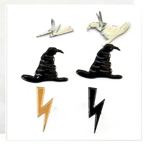 Brads - Wizard hat and lightening bolt Harry Potter magic - pk 3 - scrapbooking - image 1 of 1
