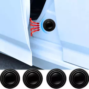 10pcs Car Door Anti-Shock Silicone Pad Shock-Absorbing Gasket Black Accessories - Picture 1 of 15