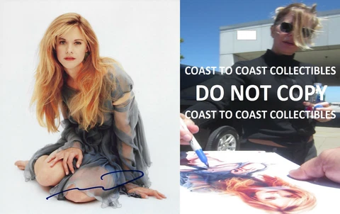 Meg Ryan signed, autographed Sexy 8x10 Photo, COA, with Exact Proof Cover