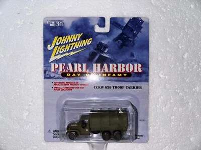 Johnny Lightning, 1:64 scale, CCKW 6x6 Troop Carrier, Pearl Harbor, Item# 305-03 - Image 1 of 4
