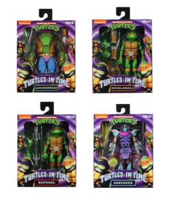 Teenage Mutant Ninja Turtles Neca Turtles In Time Series 2 set of 4 Action Figur - Picture 1 of 2