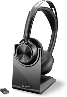 Poly Voyager Focus 2 UC Wireless Headset/Microphone Plantronics Noise Cancelling - Image 1 of 4