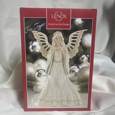 LENOX ANGELIC VISIONS PORCELAIN 8 英寸天使树皮全新带盒 — 第 1/4 张图片
