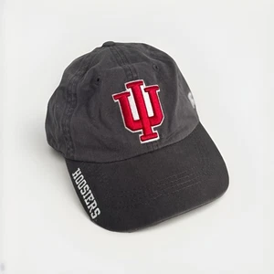 Indiana Hoosiers Russell Athletics Brand Gray Clean Up Adjustable Hat - Picture 1 of 6