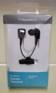 BlackBerry Stereo Headset schwarz 3,5 mm ACC-15766-305 kabelgebundene Ohrhörer - offene Verpackung  - Bild 1 von 4