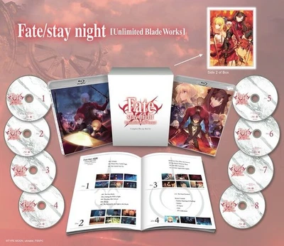 Fate/stay Night Unlimited Blade Works Complete Bluray Box Set Aniplex New Sealed - Image 1 of 4