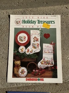 DIMENSIONS Counted Cross Stitch Leaflet - HOLIDAY TREASURES BOOK FIVE - Picture 1 of 4