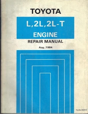 TOYOTA LAND CRUISER,HILUX,HIACE L,2L,2L-T 2.2,2.4 DIESEL ENGINE WORKSHOP MANUAL - Image 1 of 2