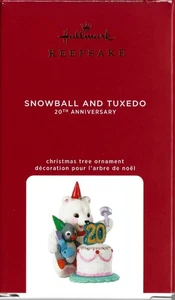 BOLA DE NIEVE Y ESMOQUIN 20º 2020 HALLMARK EDICIÓN LIMITADA RECUERDO ADORNO NUEVO (BD) - Imagen 1 de 4