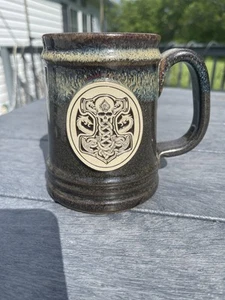 Zero Foxtrot Mug by Sunset Hill Stoneware Brown Mocha Thor’s HammerStein Skull - Picture 1 of 3