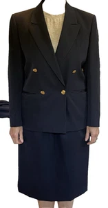 Falda y chaqueta para mujer Aquascutum azul marino talla 14 - Imagen 1 de 10