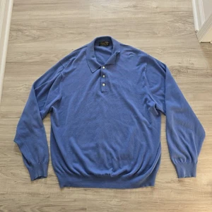 Brooks Brothers Blue Long Sleeve Pullover Size XL Light Blue Vintage - Picture 1 of 11
