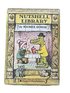 Nutshell Library by Maurice Sendak 4 Mini Hardcover Books Boxed Set 1962 Harper - Bild 1 von 4