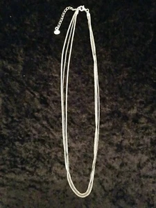 Silpada 925 Sterlingsilber 3 Strang zweifarbig Halskette 18" Made in Italy - Bild 1 von 6